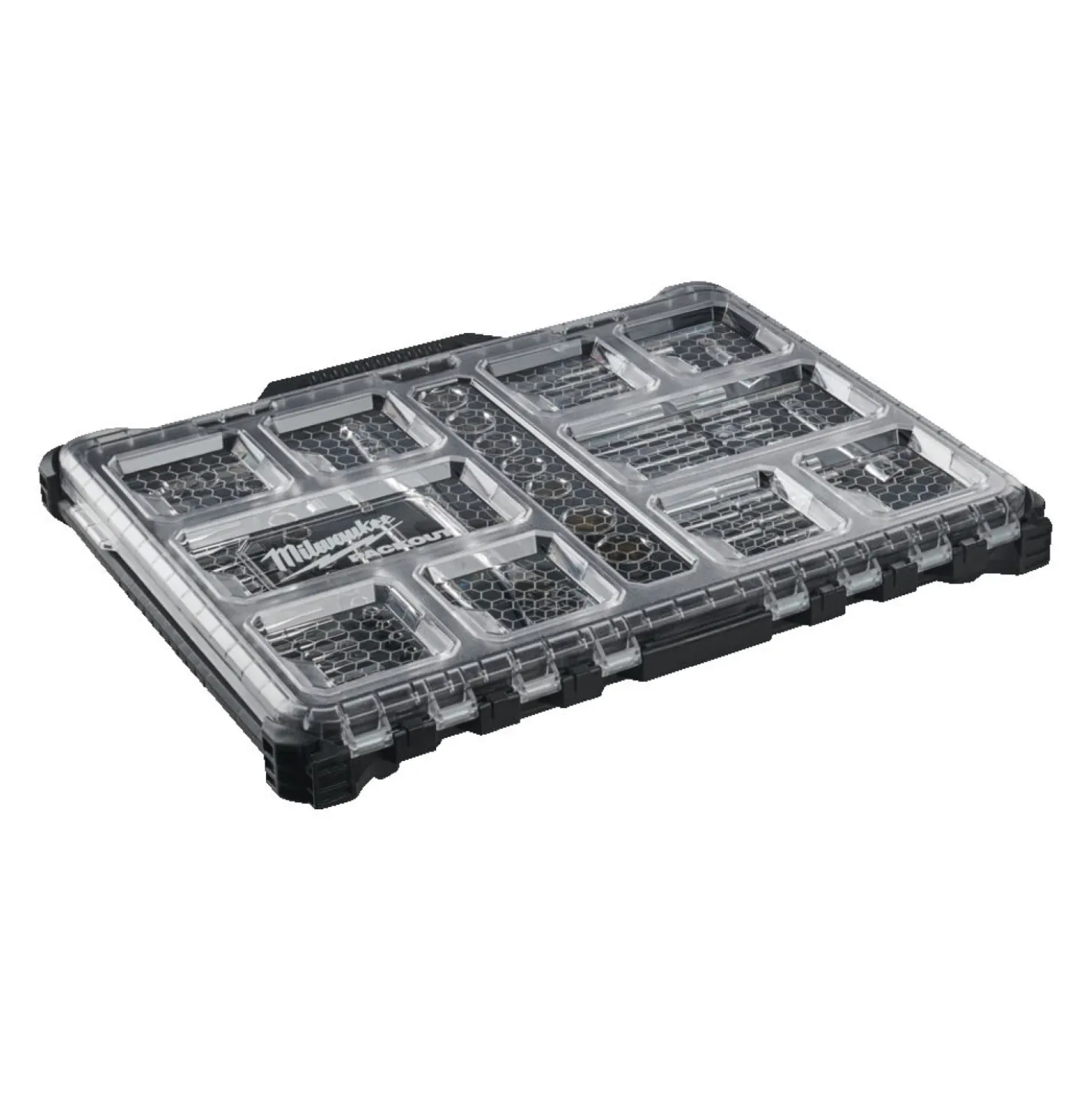 Milwaukee 4932493661 PACKOUT ratel- en doppenset met 1/4" en 1/2" aandrijving (63-delig)