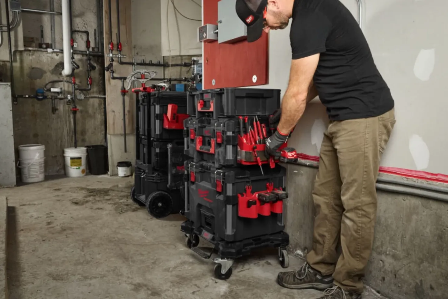 Milwaukee 4932498646 PACKOUT Zijmontage M12 accu rek