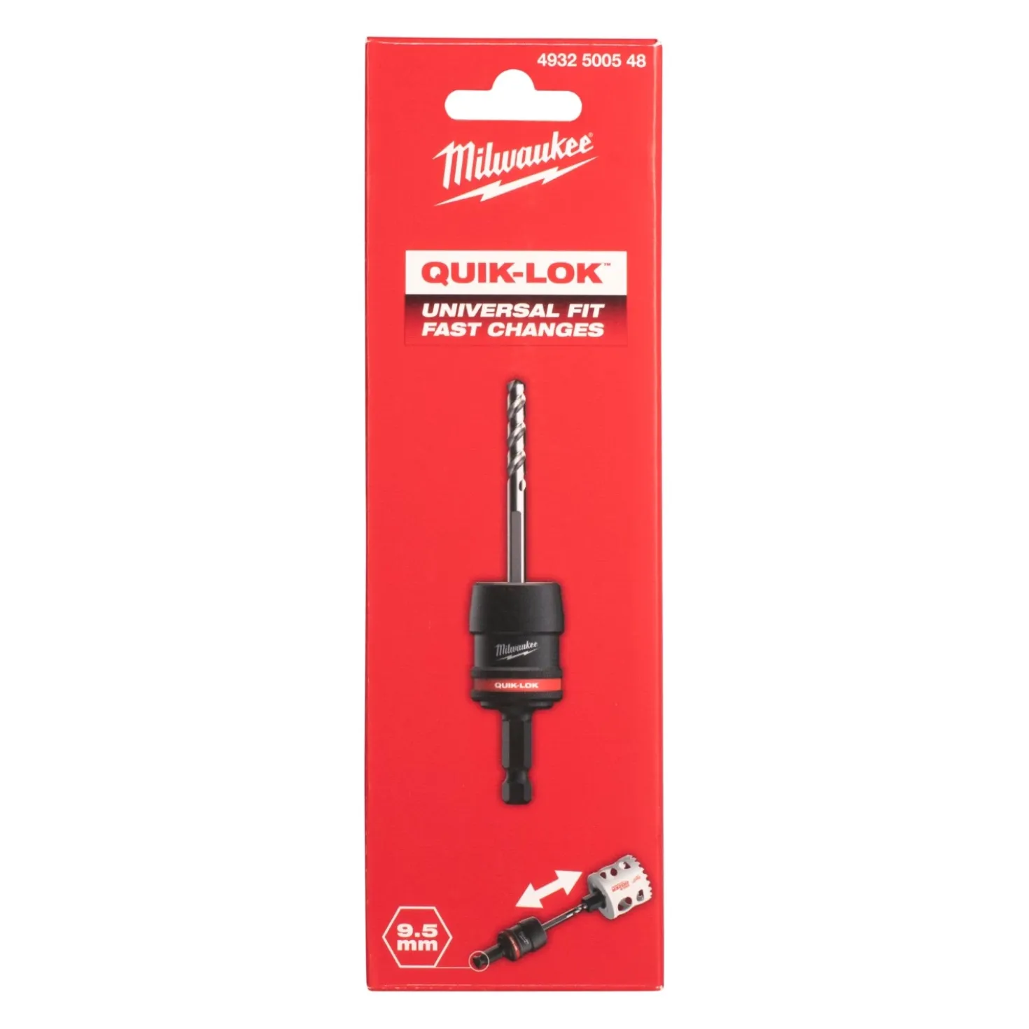 Milwaukee 4932500548 Quick-lock 9,5mm HEX universle gatzaaghouder - 14-30mm - adapter