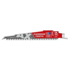 Milwaukee 48475521 Sawzall Reciprozaagblad The AX Carbide - 150 x 5TPI - hout - 5st