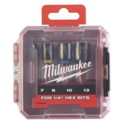 Milwaukee 4932492445 SHOCKWAVE Impact Duty 4-delige Magnetische Moeraandraaierset - Ø 7-13mm - Gen II