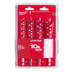 Milwaukee 4932479477 Speed Feed 4-delige houtborenset - ¼″ Hex