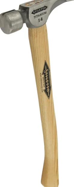 Milwaukee 4932352584 Ti14SC-H18 Stiletto Titanium klauwhamer - houten handgreep - 397 gram
