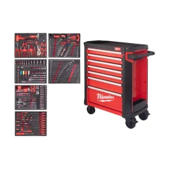 Milwaukee 4932500753 TOOLGUARD SRC30-1 Stalen Gereedschapswagen gevuld - 337-delig - 7 laden - 30" / 78 cm