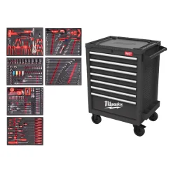 Milwaukee 4932500746 TOOLGUARD Stalen Gereedschapswagen gevuld - 337-delig - 7 laden - 27" / 69 cm