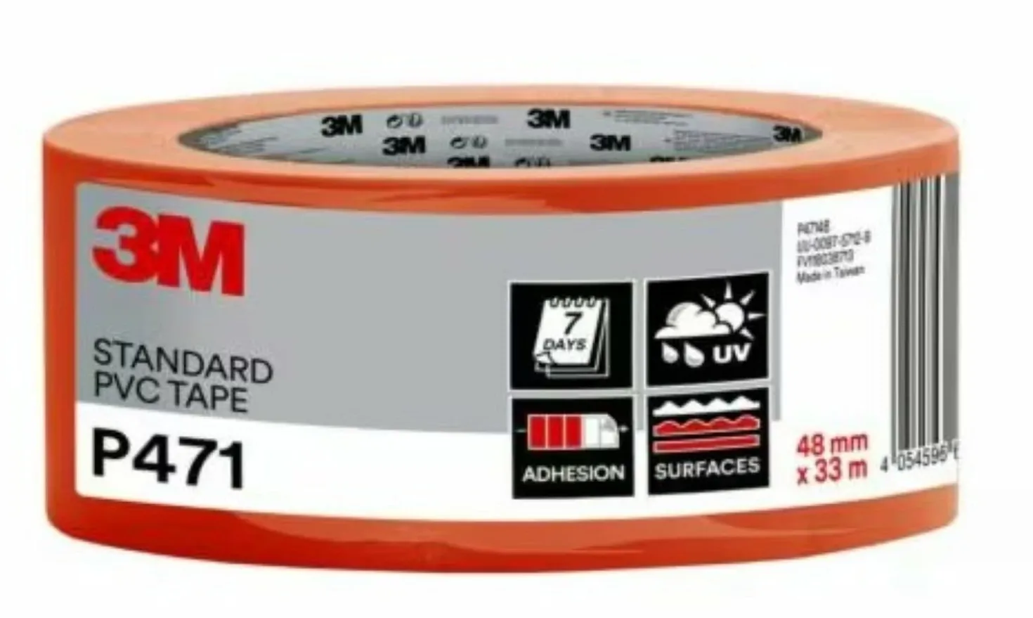 3M P47148 Bekistingstape PVC - 48mm x 33m