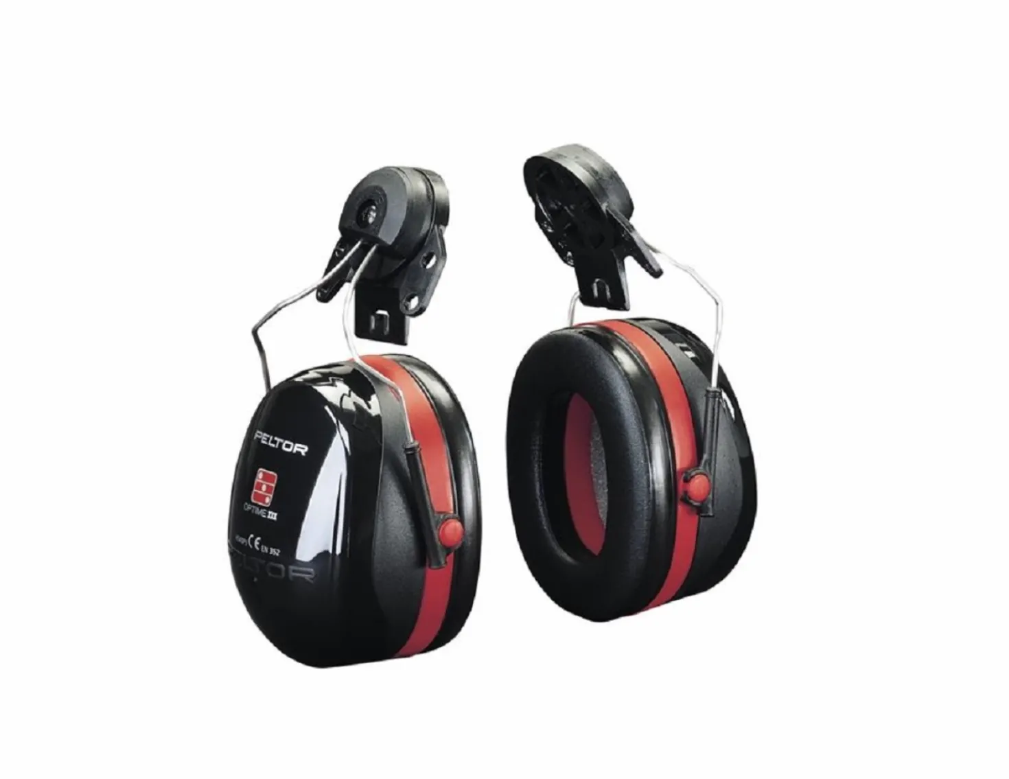 3M Peltor H540 Optime lll Gehoorkap met helmbevestiging P3E - Zwart/Rood