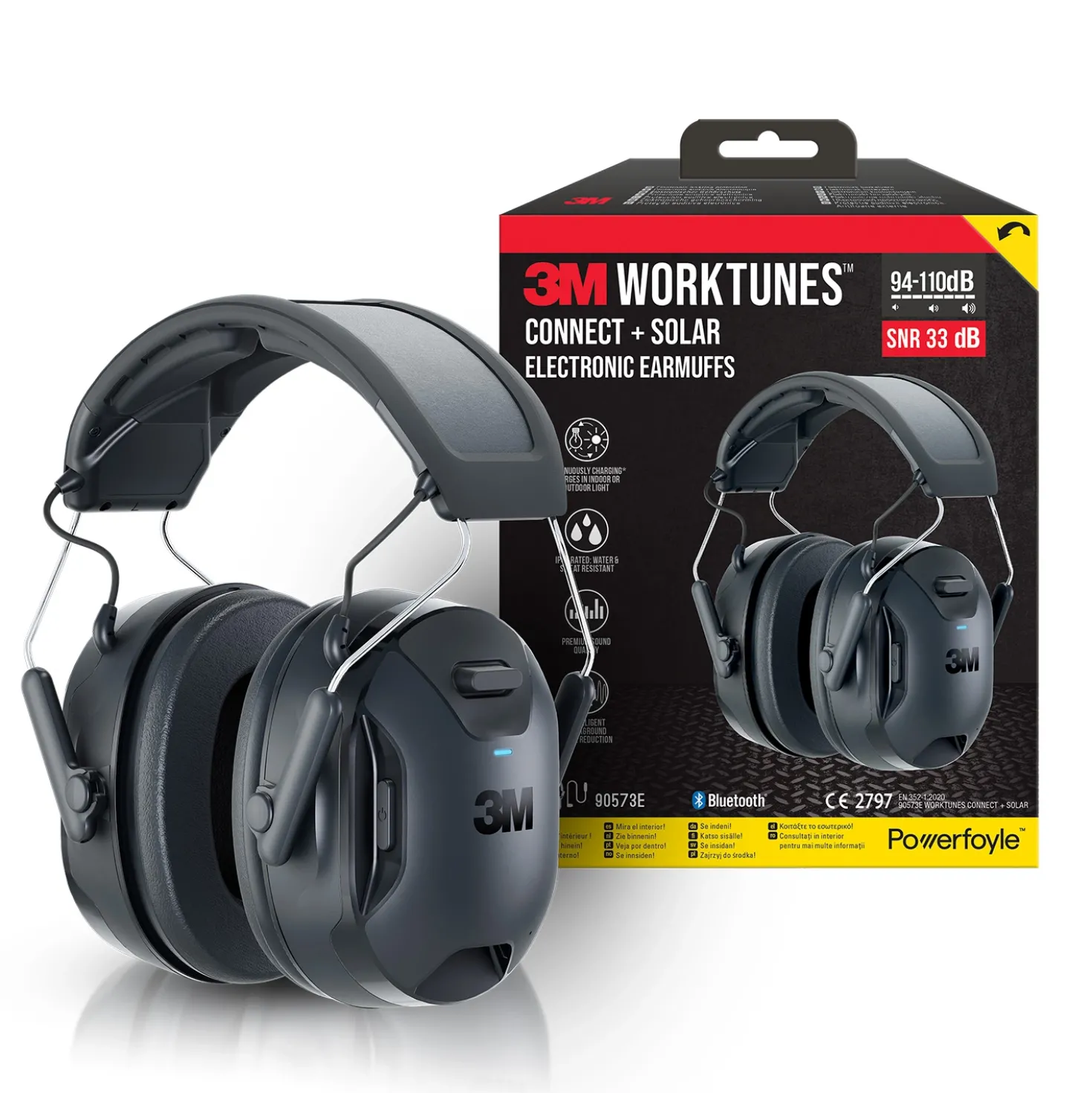 3M Worktunes Connect Solar Draadloze Gehoorbeschermer