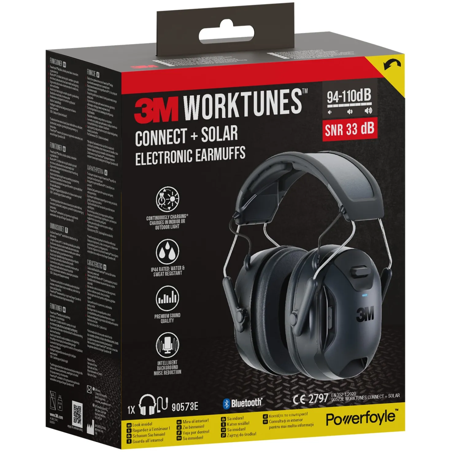 3M Worktunes Connect Solar Draadloze Gehoorbeschermer