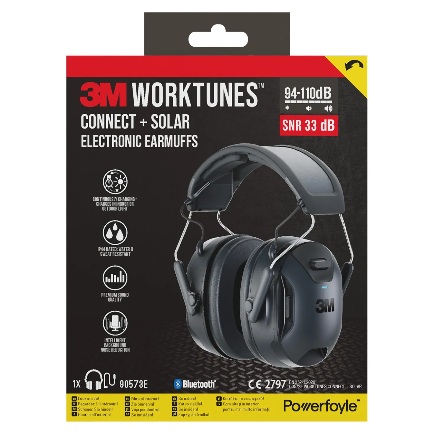 3M Worktunes Connect Solar Draadloze Gehoorbeschermer