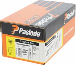 Paslode 141257 Papiergebonden Stripnagels incl. gas IM350 - 2,8x51mm - Ring Inox A2 Dh (1100st)