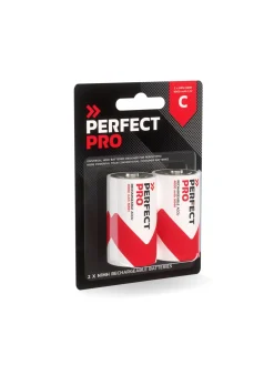 PerfectPro B-C2 Batterij NiMH 4000 mAh, 2 stuks C