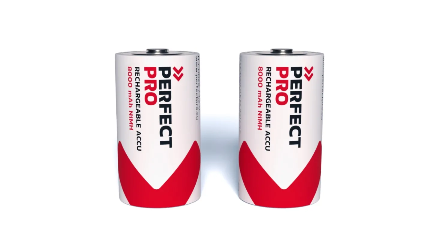 PerfectPro B-D2 Batterij NiMH 8000 mAh, 2 stuks D