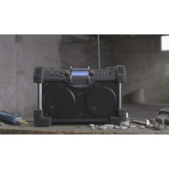 PerfectPro ROCKHART RH4 Bouwradio - FM RDS / DAB+ - AUX-in - bluetooth - oplaadbaar (ingebouwde lithium accu)