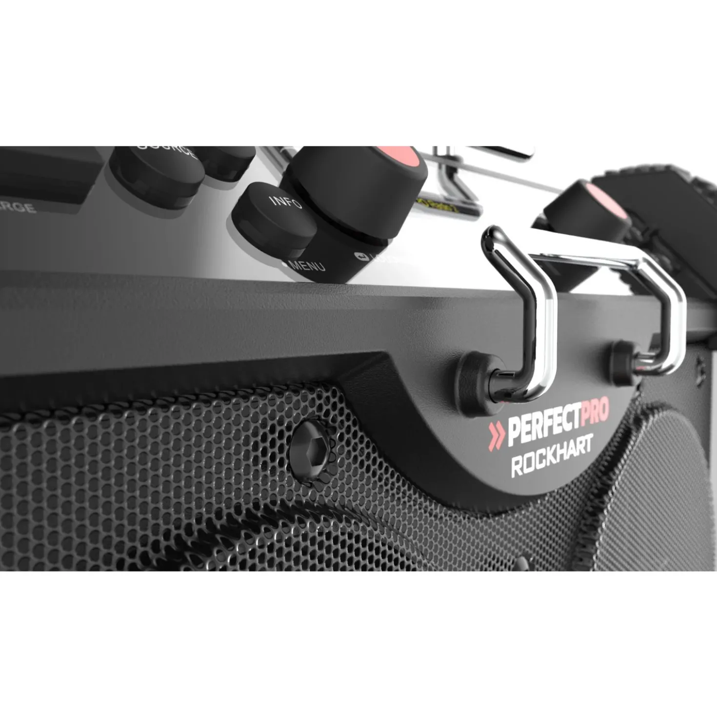 PerfectPro ROCKHART RH4 Bouwradio - FM RDS / DAB+ - AUX-in - bluetooth - oplaadbaar (ingebouwde lithium accu)