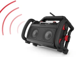 PerfectPro ROCKPRO Bouwradio - FM RDS / DAB+ - AUX-in - bluetooth - werkt op netstroom en lithium accu