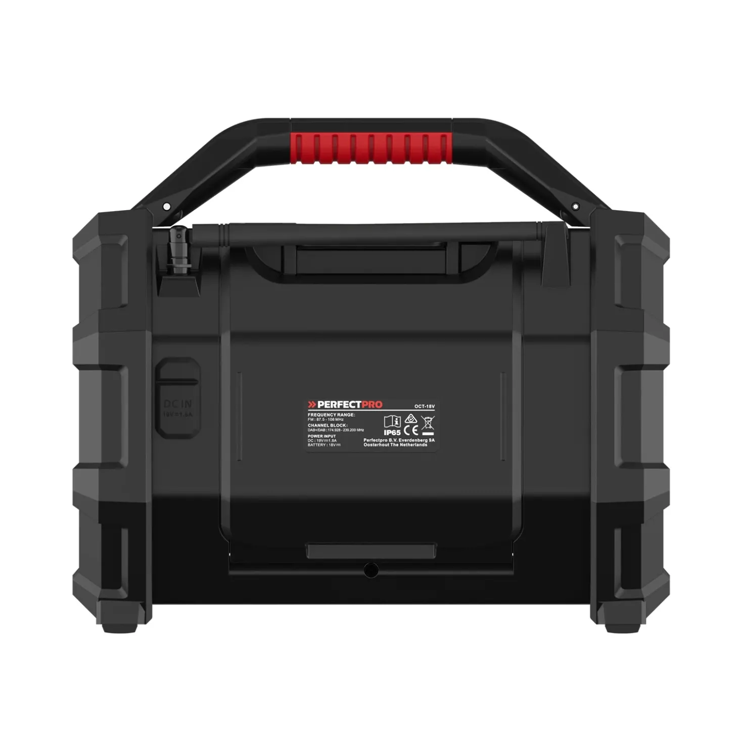 PerfectPro ROCKTAGON OCT-18V multi battery Bouwradio - FM RDS / DAB+ - AUX-in - bluetooth