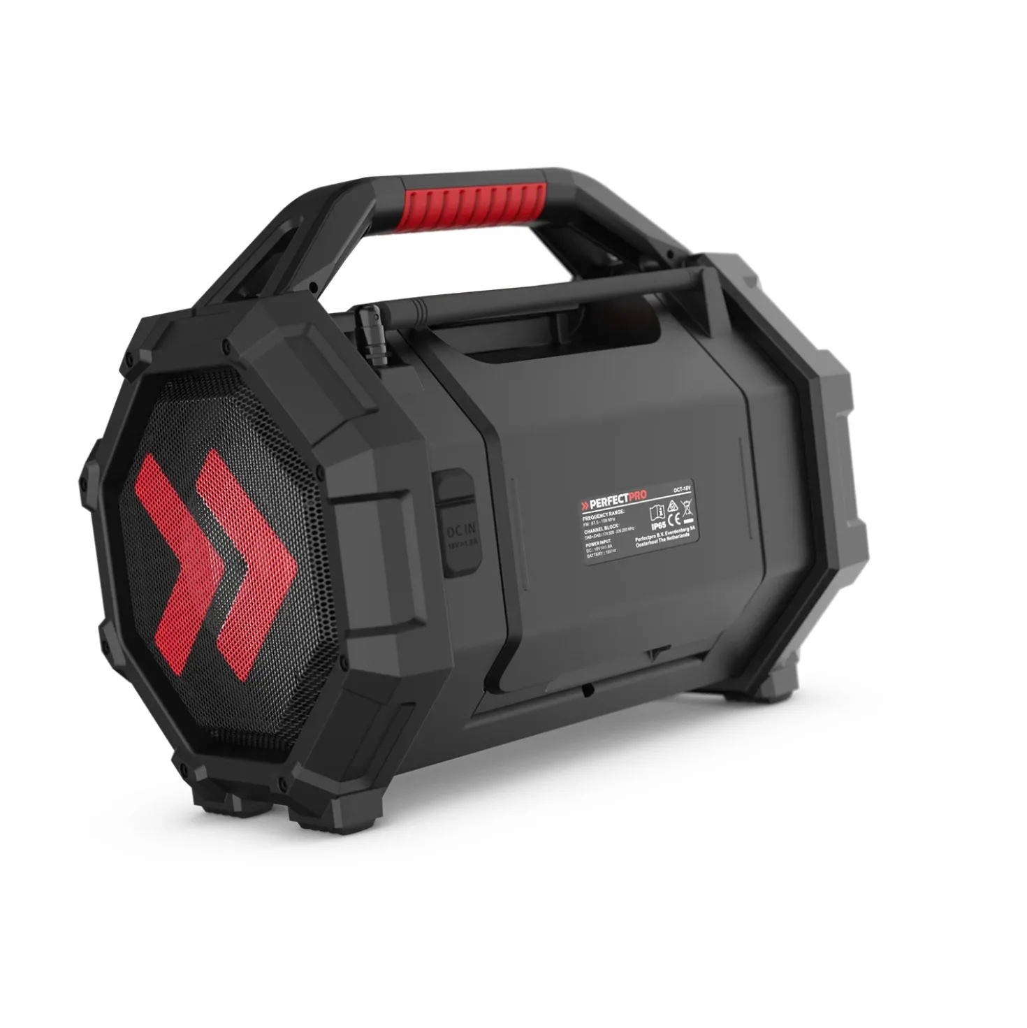 PerfectPro ROCKTAGON OCT-18V multi battery Bouwradio - FM RDS / DAB+ - AUX-in - bluetooth