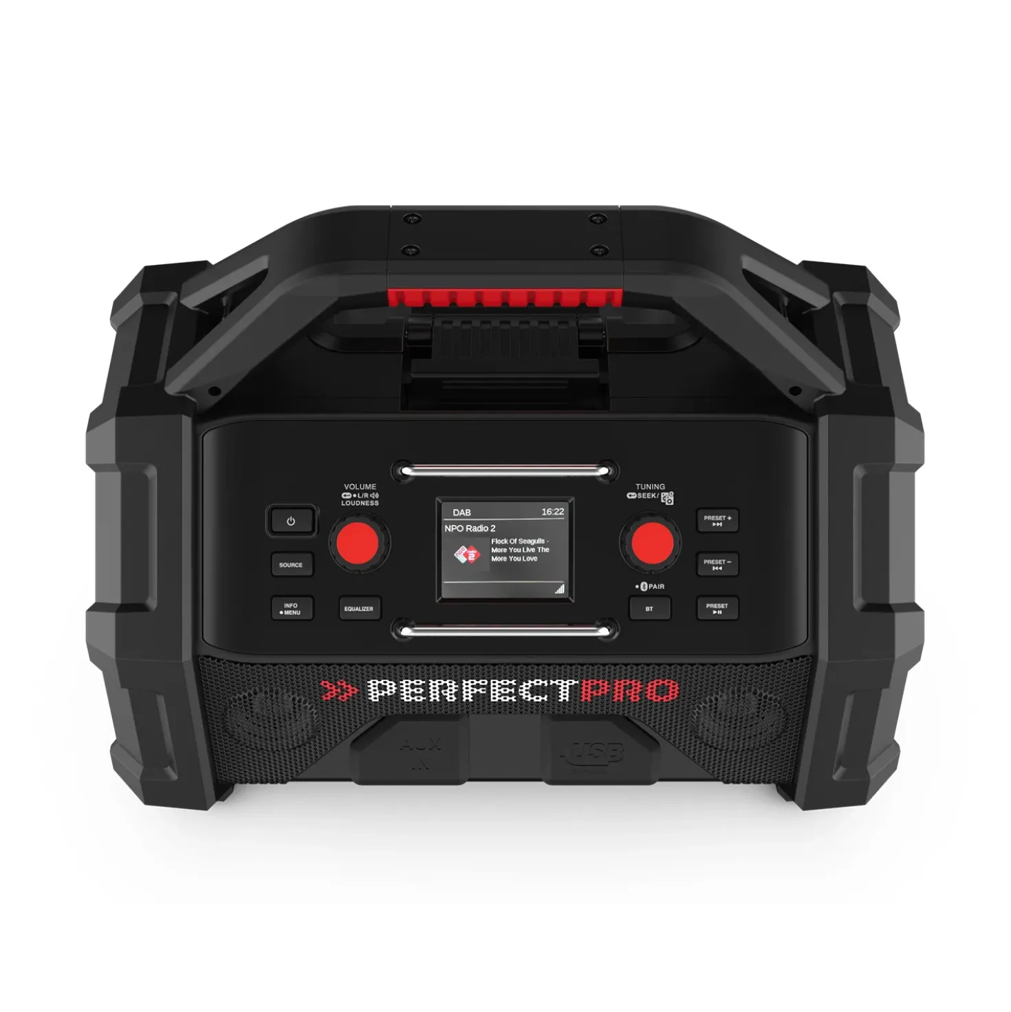 PerfectPro ROCKTAGON OCT-18V multi battery Bouwradio - FM RDS / DAB+ - AUX-in - bluetooth