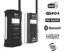 PerfectPro SW3 Soloworker BT accu Bouwradio - FM RDS / DAB+ - AUX-in - bluetooth - werkt op netstroom en lithium accu