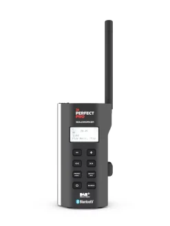 PerfectPro SW3 Soloworker BT accu Bouwradio - FM RDS / DAB+ - AUX-in - bluetooth - werkt op netstroom en lithium accu