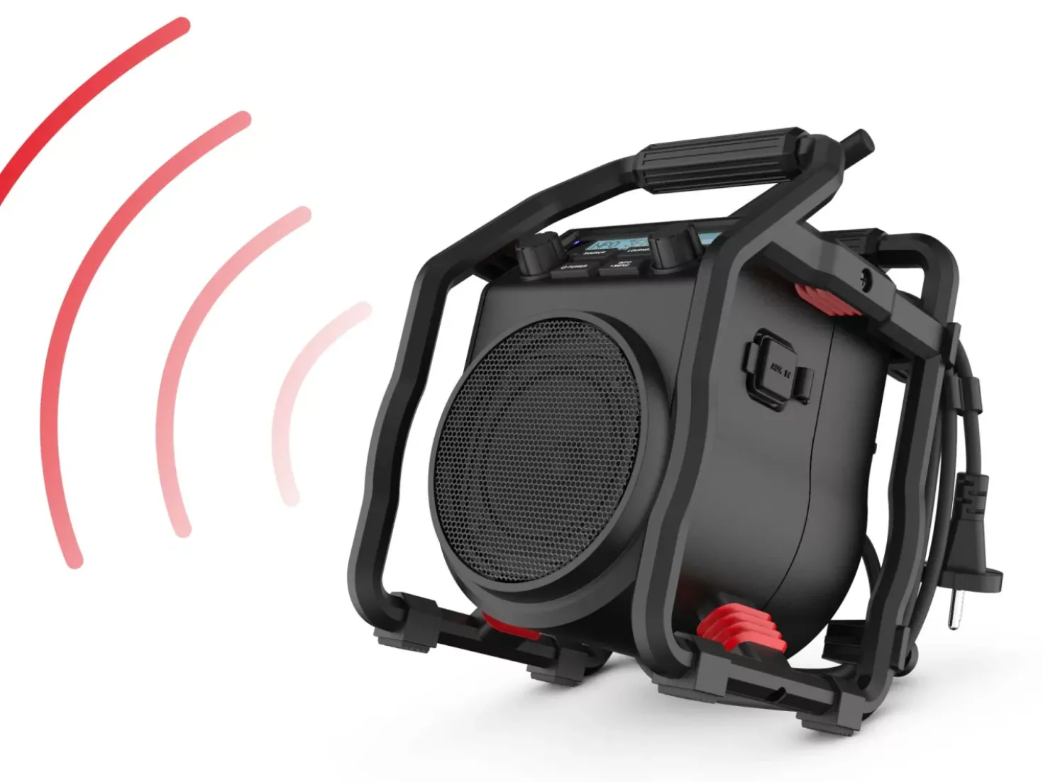 PerfectPro UBOX 400R2 Bouwradio - FM RDS / DAB+ - AUX-in - bluetooth - werkt op netstroom en batterij