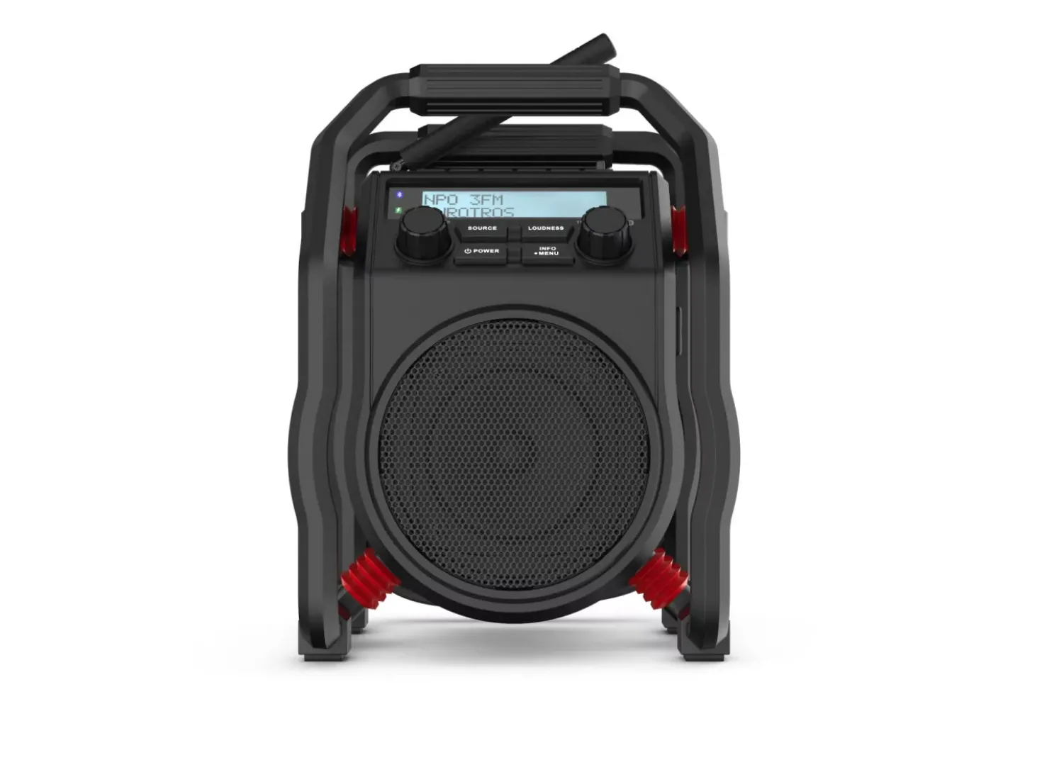 PerfectPro UBOX 400R2 Bouwradio - FM RDS / DAB+ - AUX-in - bluetooth - werkt op netstroom en batterij