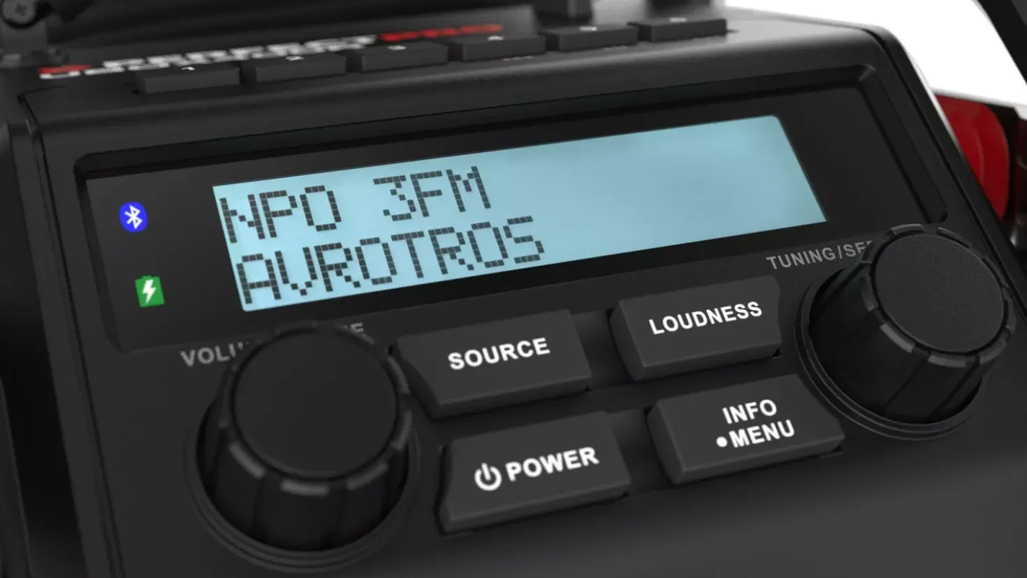 PerfectPro UBOX 400R2 Bouwradio - FM RDS / DAB+ - AUX-in - bluetooth - werkt op netstroom en batterij