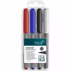 Pica Classic 534/04 Permanent Marker in 4 kleuren Medium 1.0mm