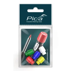 Pica 55801 Dry Gekleurde Doppen - Rood/Blauw/Groen/Geel/Wit (5st)