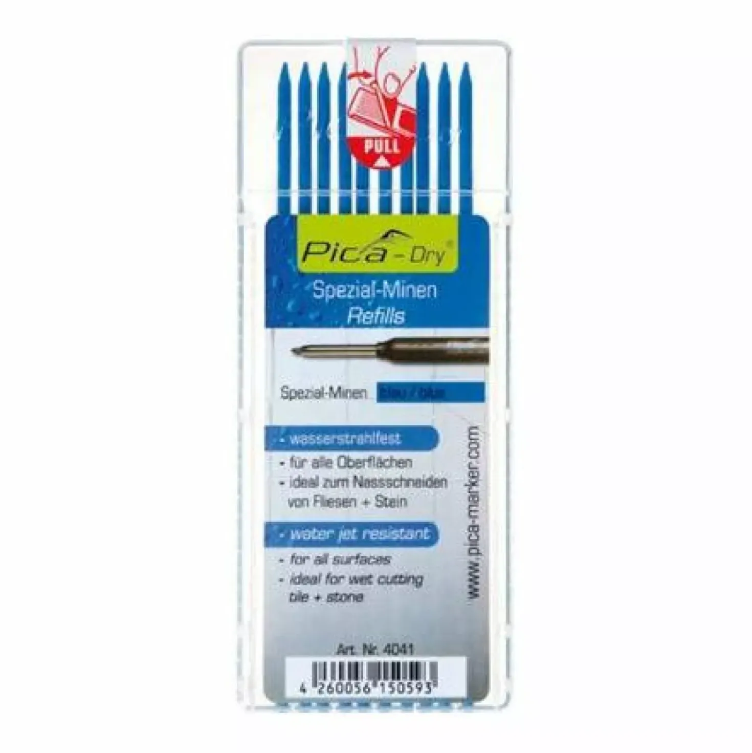 Pica 4041 Dry Navulling - Blauw (10st)