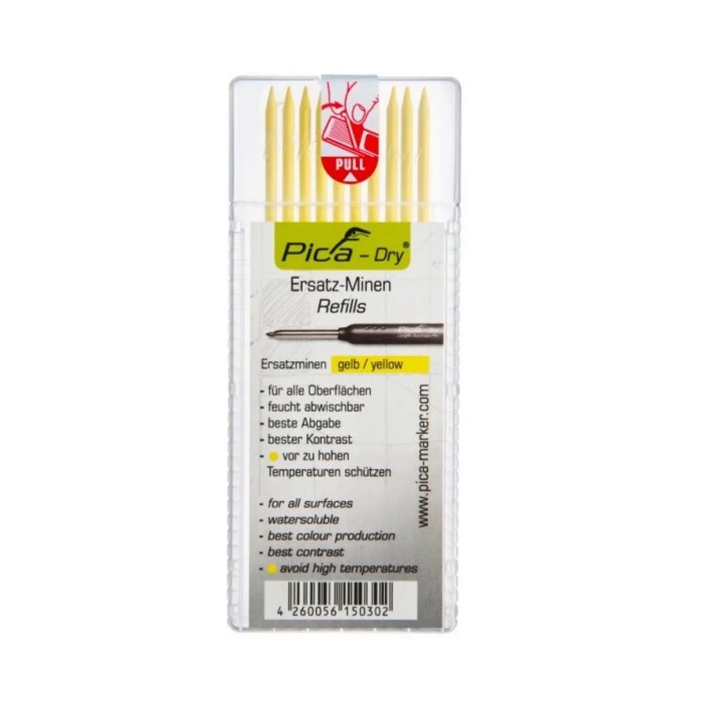 Pica 4032 Dry Navulling - Geel (10st)