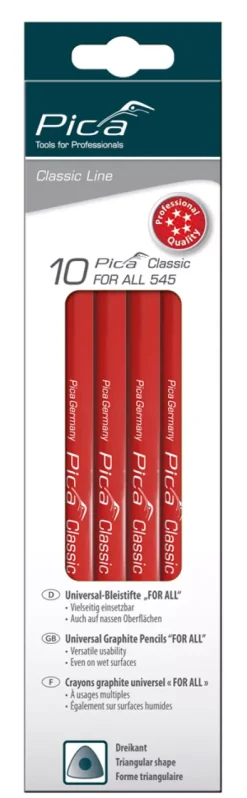 Pica 5PI54024-10 Classic Timmermanspotlood - 240mm - Grafiet (10st.)