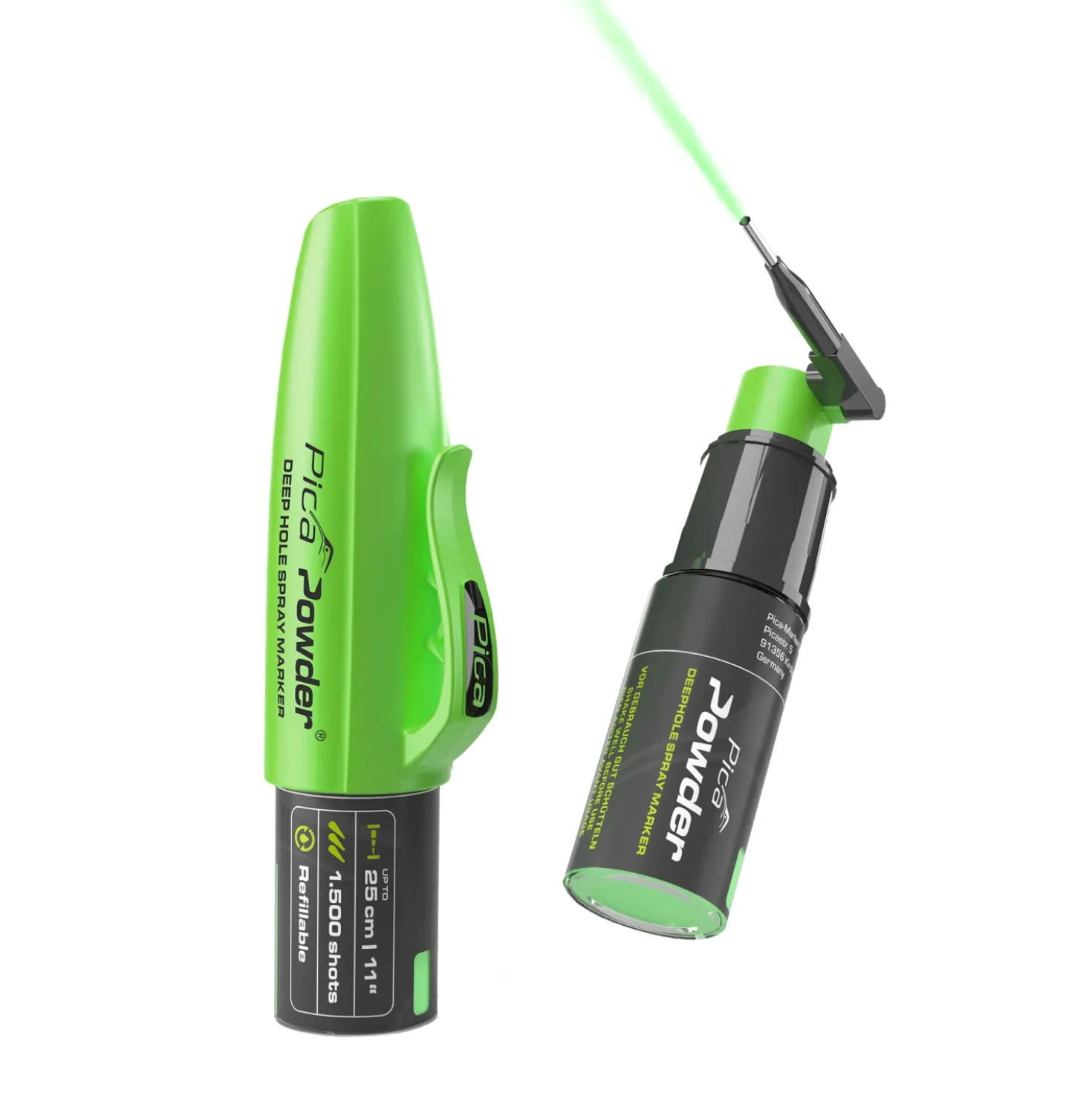 Pica 2020 Powder Markeerspray diep gat - Groen