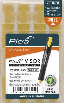 Pica 991/44 VISOR Navulling - Permanent - Geel (4st)