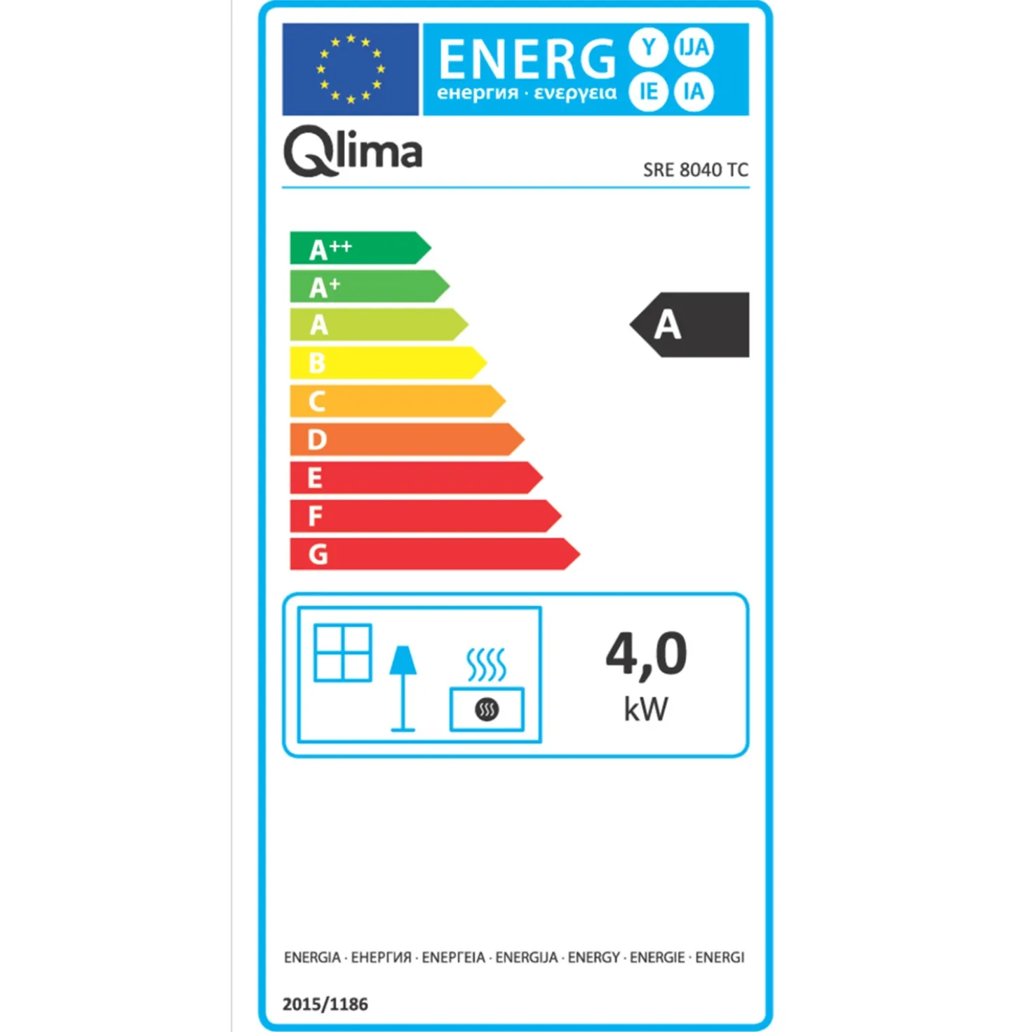Qlima SRE 8040 TC Laserkachel - 4000W