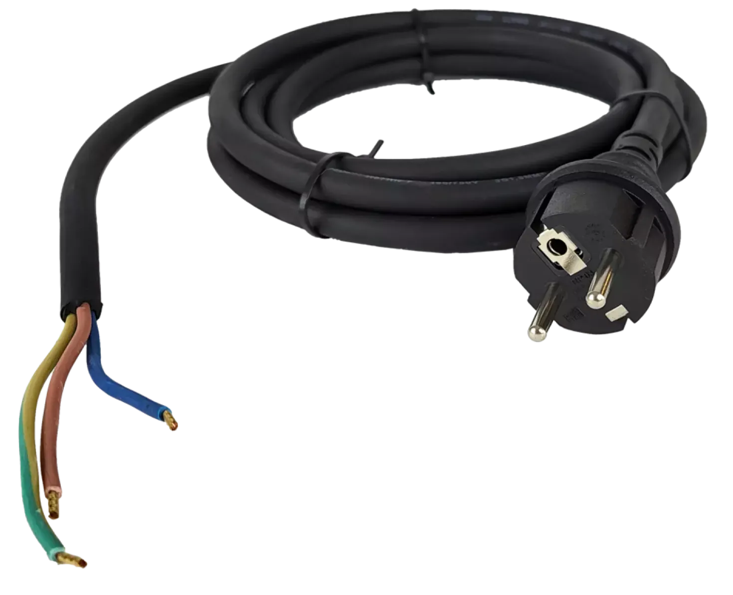 QwattPro 2511124 Aansluitkabel - 3G1,5 H07RN-F - Zwart - IP44 - 5m