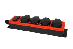 QwattPRO 2014007 SocketMaster Verdeelblok zonder kabel + USB - IP44