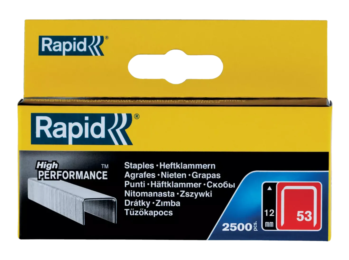 Rapid Dundraadnieten - 53/12mm - gegalvaniseerd - 2500st