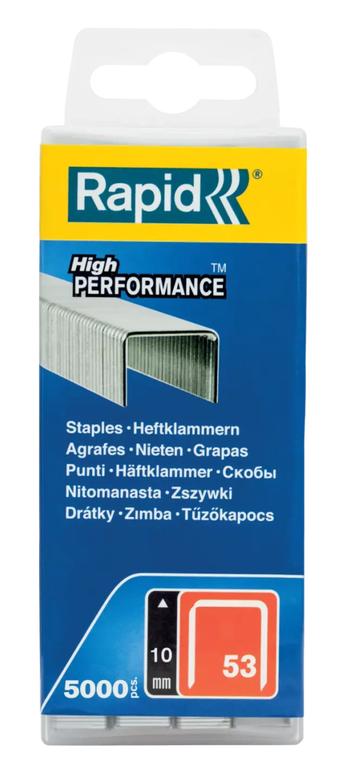 Rapid Dundraadnieten - 53/10mm - gegalvaniseerd - 5000st in FSC box