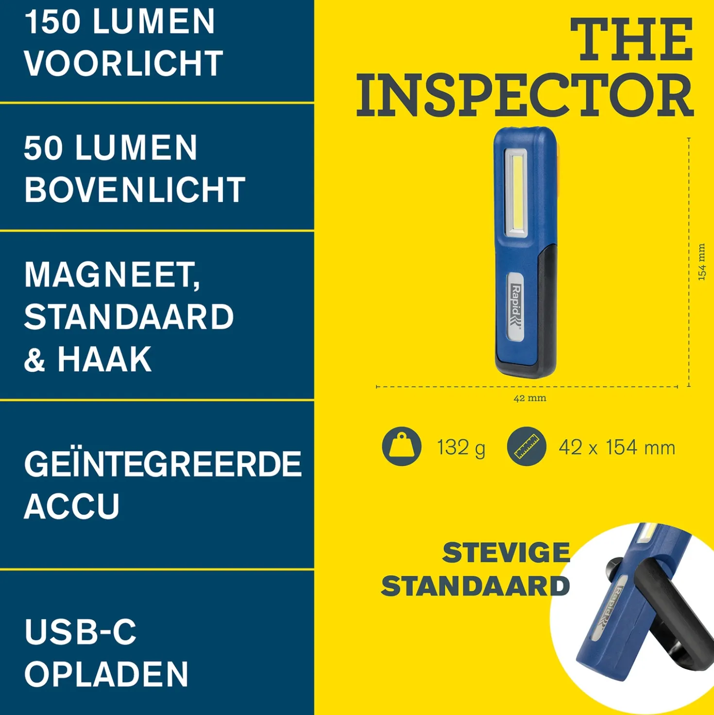 Rapid The Inspector Zaklamp - 150Lm - IP42