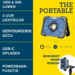 Rapid The Portable Werklamp - 1000Lm - IP65