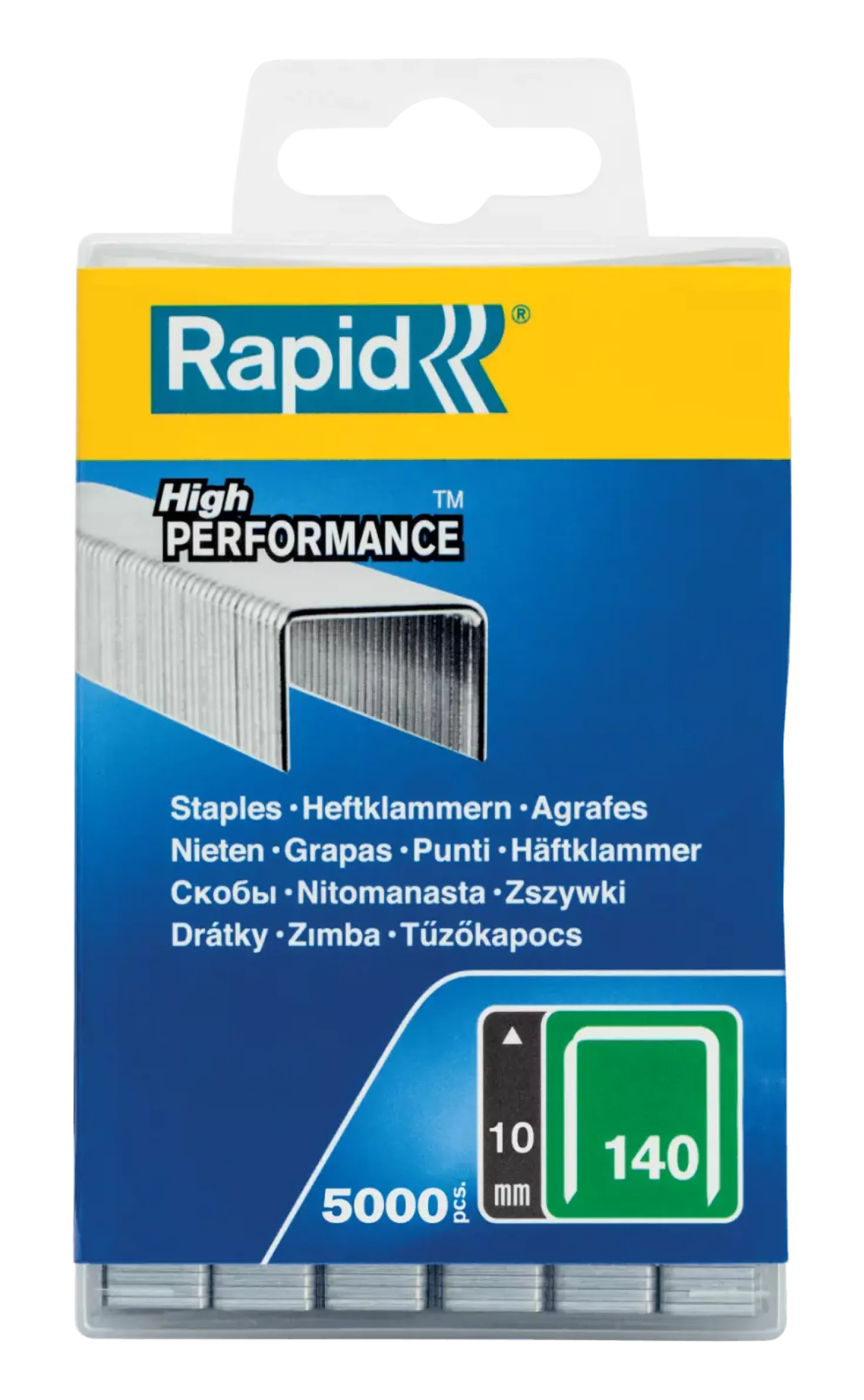Rapid Vlakdraadnieten - 140/10mm - gegalvaniseerd - 5000st in FSC box