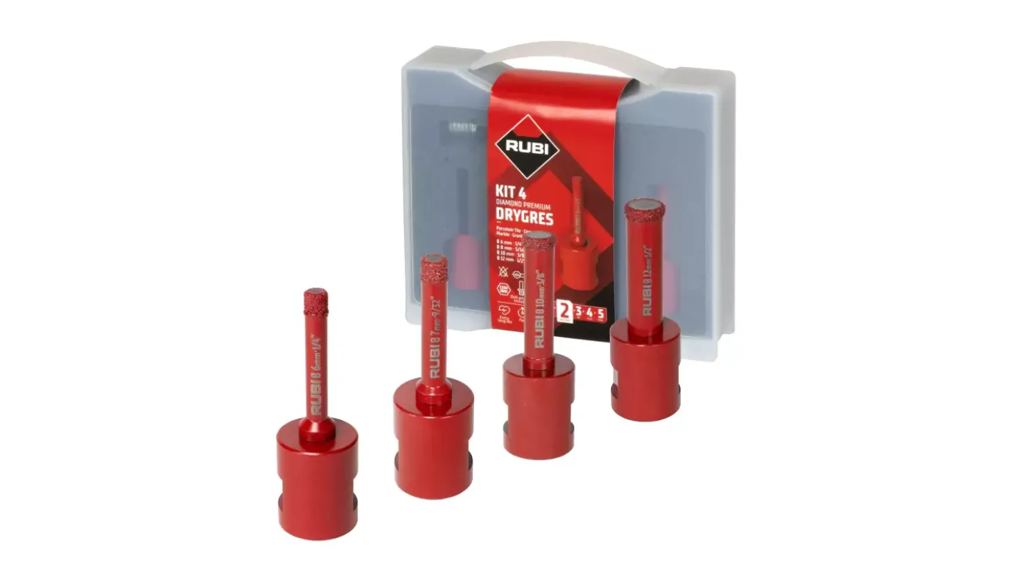 Rubi 51939 KIT MINI Drygres Premium - 6/8/10/12mm
