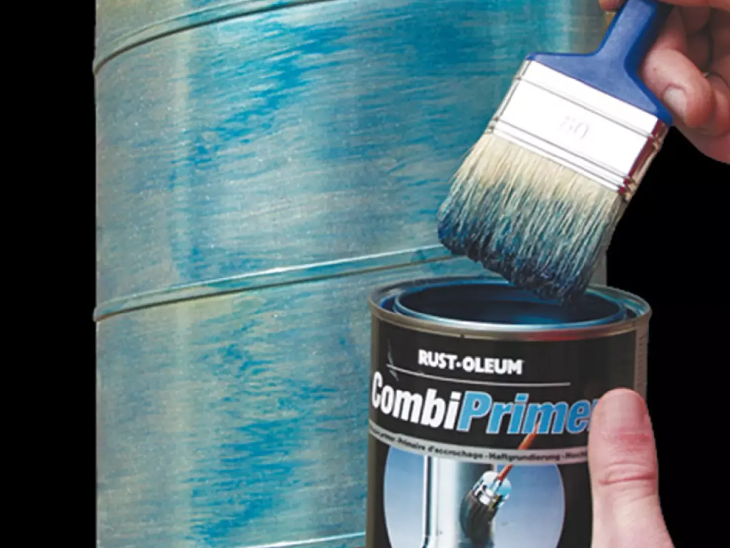 Rust-Oleum Combiprimer Hecht Primer Spuitbus - blauw transparant - 0,4L