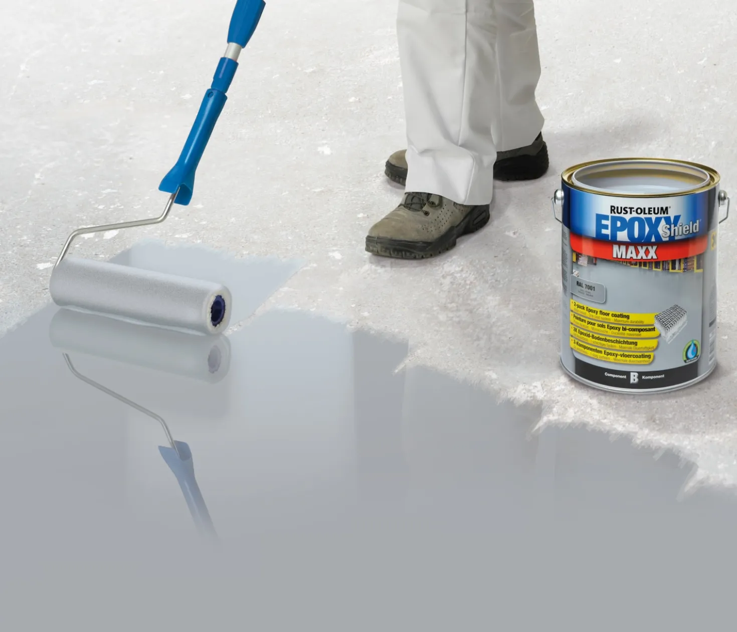 Rust-Oleum EpoxyShield MAXX Vloercoating - lichtgrijs - 5L