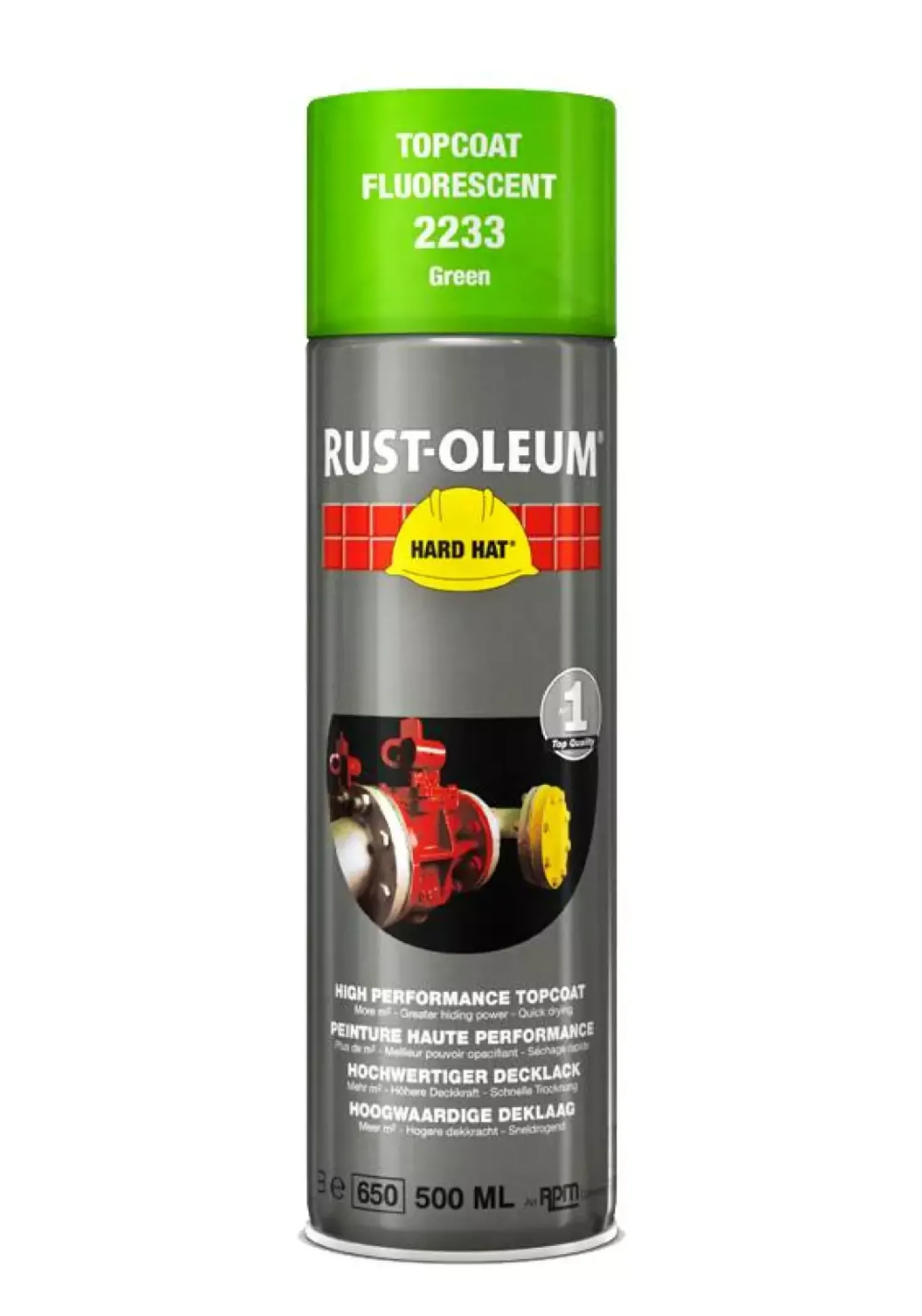 Rust-Oleum Hard Hat 2233 - fluorescerend groen - 0,5L