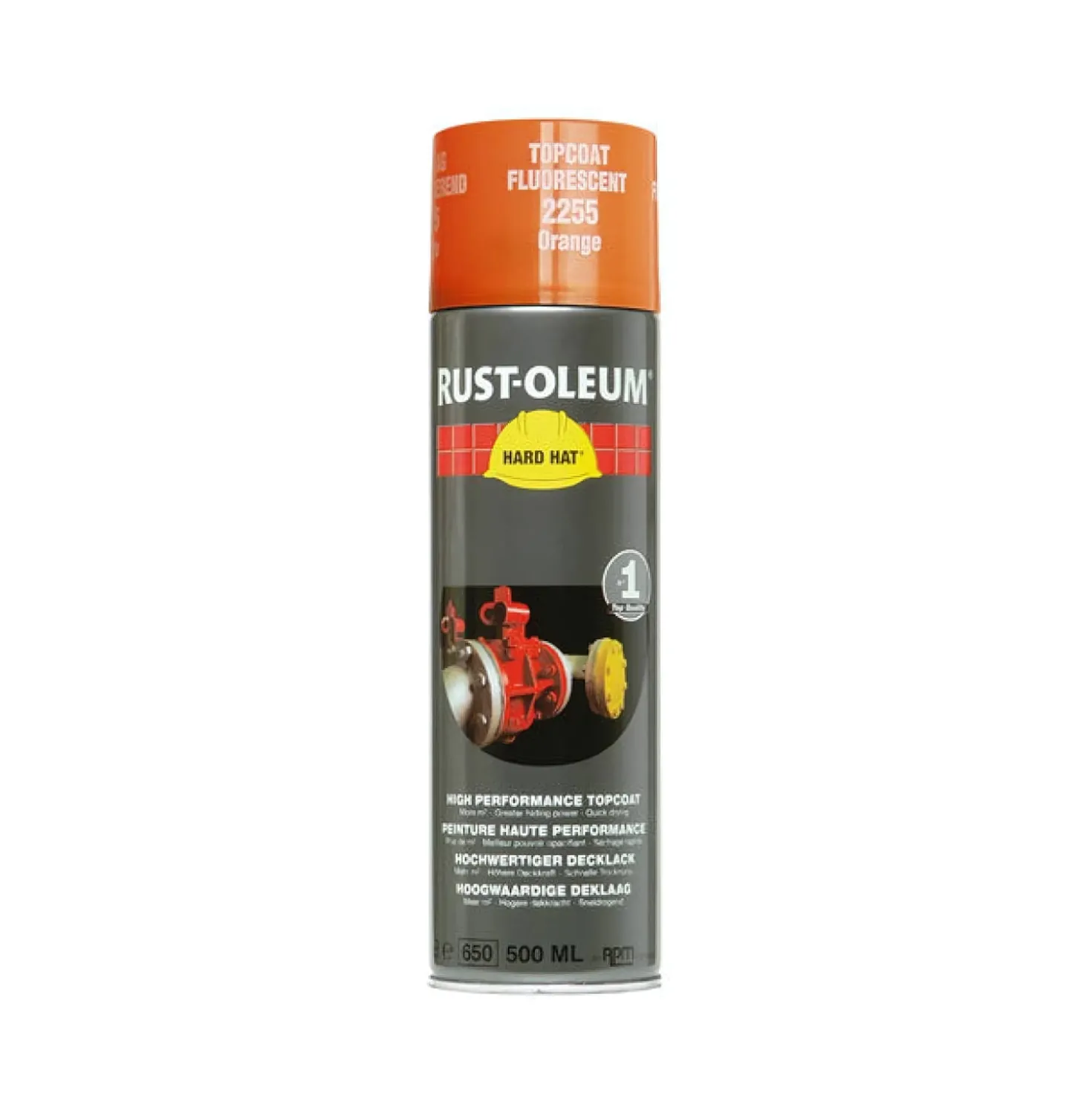 Rust-Oleum Hard Hat 2166 - RAL 3020 verkeersrood - 0,5L
