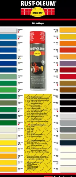 Rust-Oleum 2148 Hard Hat Spuitbus- RAL 1007 narcissengeel - 0,5L