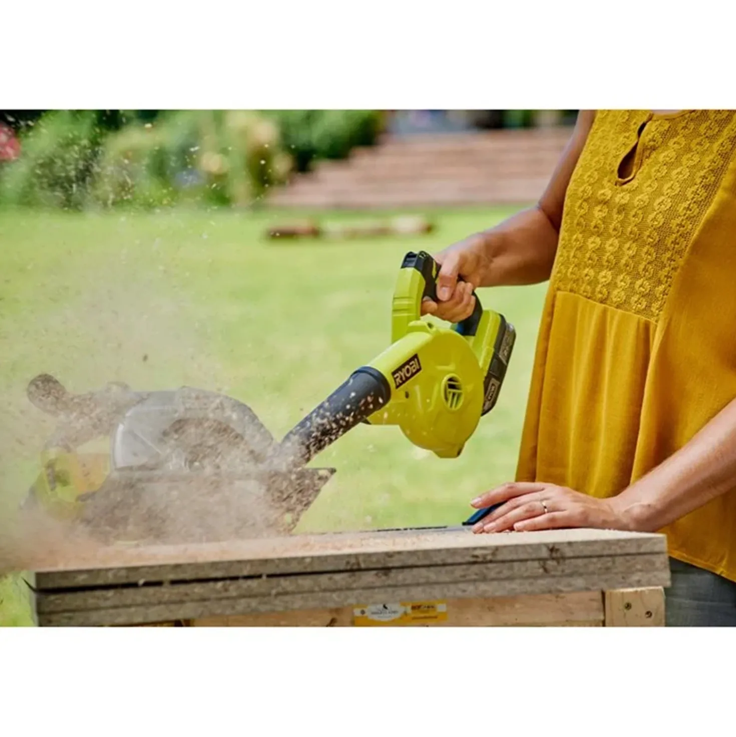 Ryobi R18TB-0 18V Li-Ion accu werkplaatsblazer body - 200km/h